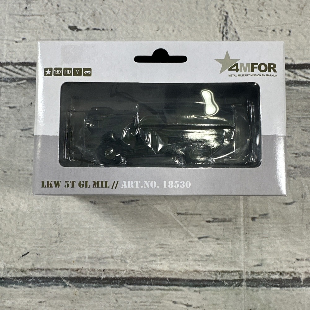 Märklin 18530 4MFOR H0 1:87 LKW 5T GL MIL German Military Truck Boxed :NEW